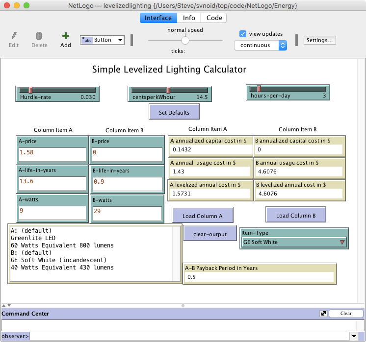Simple Leveled Lighting Calculator preview image