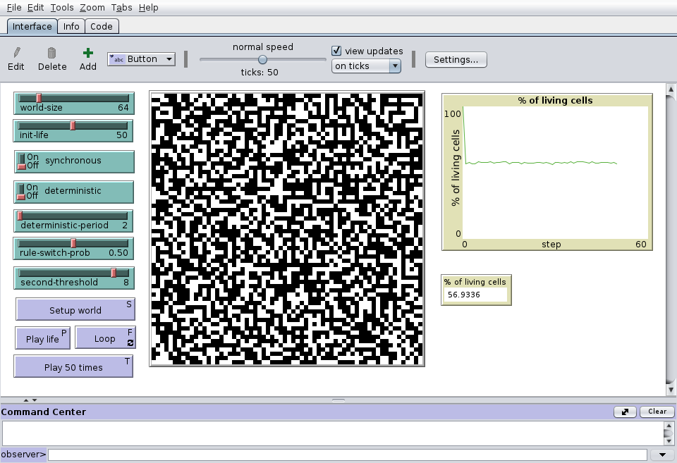 Conway's Game of Life with rule switching preview image