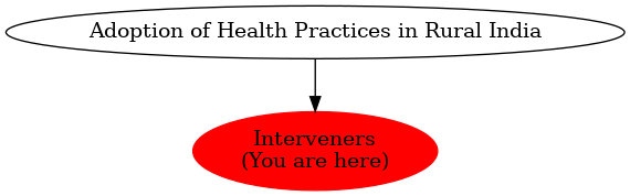 Graph of models related to 'Interveners' 