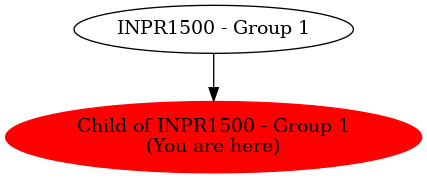 Graph of models related to 'Child of INPR1500 - Group 1' 